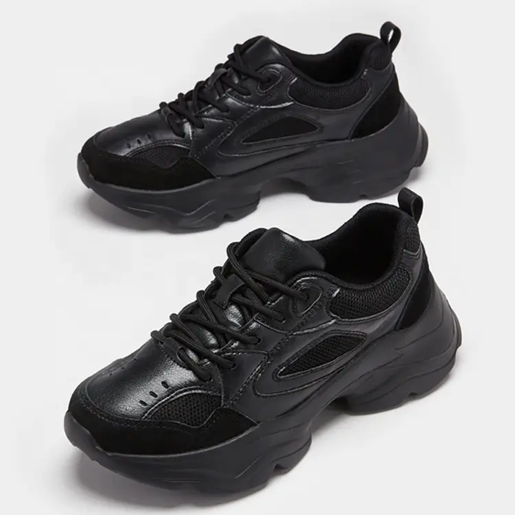 China Lace-up Mesh Lightweight Comfortable Breathable Walking Sneakers Clunky Shoes